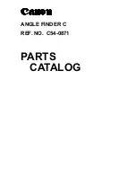 Canon ANGLE FINDER C Parts Catalog preview