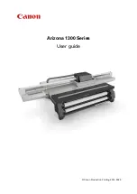 Предварительный просмотр 1 страницы Canon Arizona 1300 Series User Manual