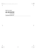 Canon AX-B3543W Technical Document preview