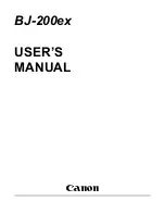 Canon BJ-200EX User Manual предпросмотр