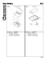 Preview for 3 page of Canon BJ-5 Parts Catalog