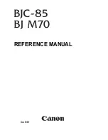 Canon BJ M70 Reference Manual предпросмотр