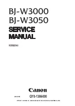 Предварительный просмотр 1 страницы Canon BJ-W3000 Service Manual