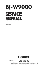 Предварительный просмотр 1 страницы Canon BJ-W9000 Service Manual