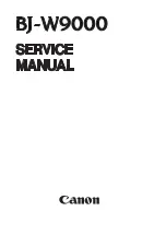 Предварительный просмотр 3 страницы Canon BJ-W9000 Service Manual