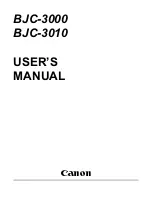 Предварительный просмотр 1 страницы Canon BJC-3010 User Manual