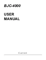 Canon BJC-4000 User Manual предпросмотр