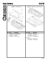 Preview for 3 page of Canon BJC-50 Parts Catalog