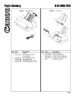 Предварительный просмотр 2 страницы Canon BJC-800 Parts Catalog