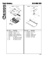 Предварительный просмотр 3 страницы Canon BJC-800 Parts Catalog