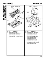 Предварительный просмотр 5 страницы Canon BJC-800 Parts Catalog