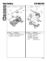 Предварительный просмотр 7 страницы Canon BJC-800 Parts Catalog