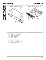 Предварительный просмотр 9 страницы Canon BJC-800 Parts Catalog