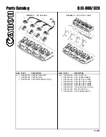 Предварительный просмотр 10 страницы Canon BJC-800 Parts Catalog