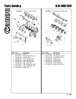 Предварительный просмотр 12 страницы Canon BJC-800 Parts Catalog