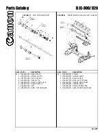 Предварительный просмотр 13 страницы Canon BJC-800 Parts Catalog