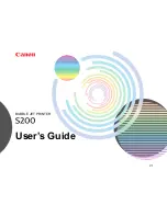 Canon BJC-S200 User Manual preview