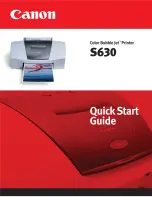 Canon BJC-S630 Quick Start Manual предпросмотр