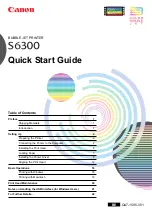 Canon BJC-S6300 Quick Start Manual предпросмотр