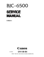 Canon BJC6500 - BJC 6500 Color Inkjet Printer Service Manual предпросмотр