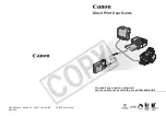 Предварительный просмотр 1 страницы Canon Bubble Jet Series User Manual