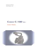 Canon C-100 MK I Student Handout preview