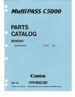 Canon C5000 - MultiPASS Color Inkjet Printer Parts Catalog preview