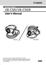 Canon C50i - VC CCTV Camera User Manual preview