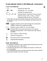 Предварительный просмотр 5 страницы Canon CANON EOS 1100D Basic Instruction Manual