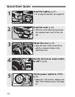 Предварительный просмотр 10 страницы Canon CANON EOS 1100D Basic Instruction Manual