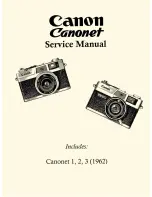 Canon Canonet 1 Service Manual предпросмотр