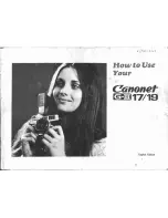 Предварительный просмотр 1 страницы Canon Canonet G III QL17 Instructions Manual