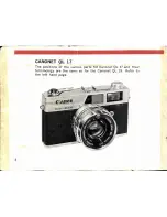 Предварительный просмотр 2 страницы Canon Canonet G III QL17 Manual