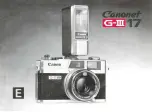 Предварительный просмотр 1 страницы Canon Canonet G-III17 Manual