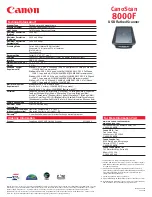 Preview for 2 page of Canon CanoScan 8000F Specifications