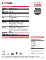 Предварительный просмотр 2 страницы Canon CanoScan 9900F Specification