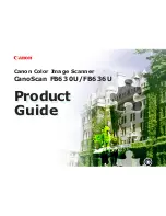 Предварительный просмотр 1 страницы Canon CanoScan FB 630U Product Manual