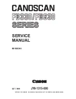 Canon CANOSCAN FB330 series Service Manual preview