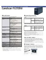 Предварительный просмотр 6 страницы Canon CanoScan FS2720U Brochure & Specs