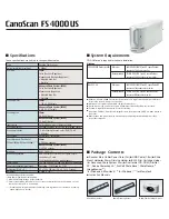 Preview for 6 page of Canon CanoScan FS4000US Brochure & Specs