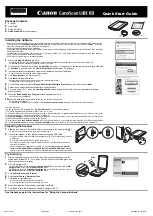 Предварительный просмотр 1 страницы Canon CanoScan LiDE 110 Quick Start Manual