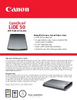 Preview for 1 page of Canon CanoScan LiDe 50 Specification