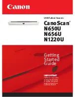 Canon CANOSCAN N650U Getting Started Manual preview