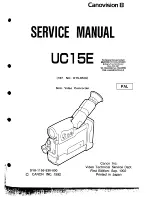 Canon Canovision 8 UC15E Service Manual preview