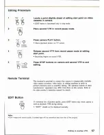 Предварительный просмотр 69 страницы Canon Canovision E800 Hi Instruction Manual