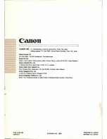 Предварительный просмотр 78 страницы Canon Canovision E800 Hi Instruction Manual