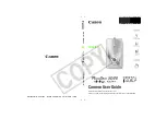 Предварительный просмотр 1 страницы Canon CDI-E154-010 User Manual