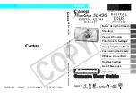Preview for 1 page of Canon CDI-E207-010 Advanced User'S Manual
