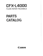 Preview for 2 page of Canon CFX-L4000 Parts List