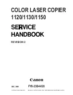 Preview for 3 page of Canon CLC 1120 Service Handbook